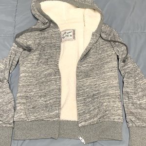 Super Cozy Hoodie white fur-lined